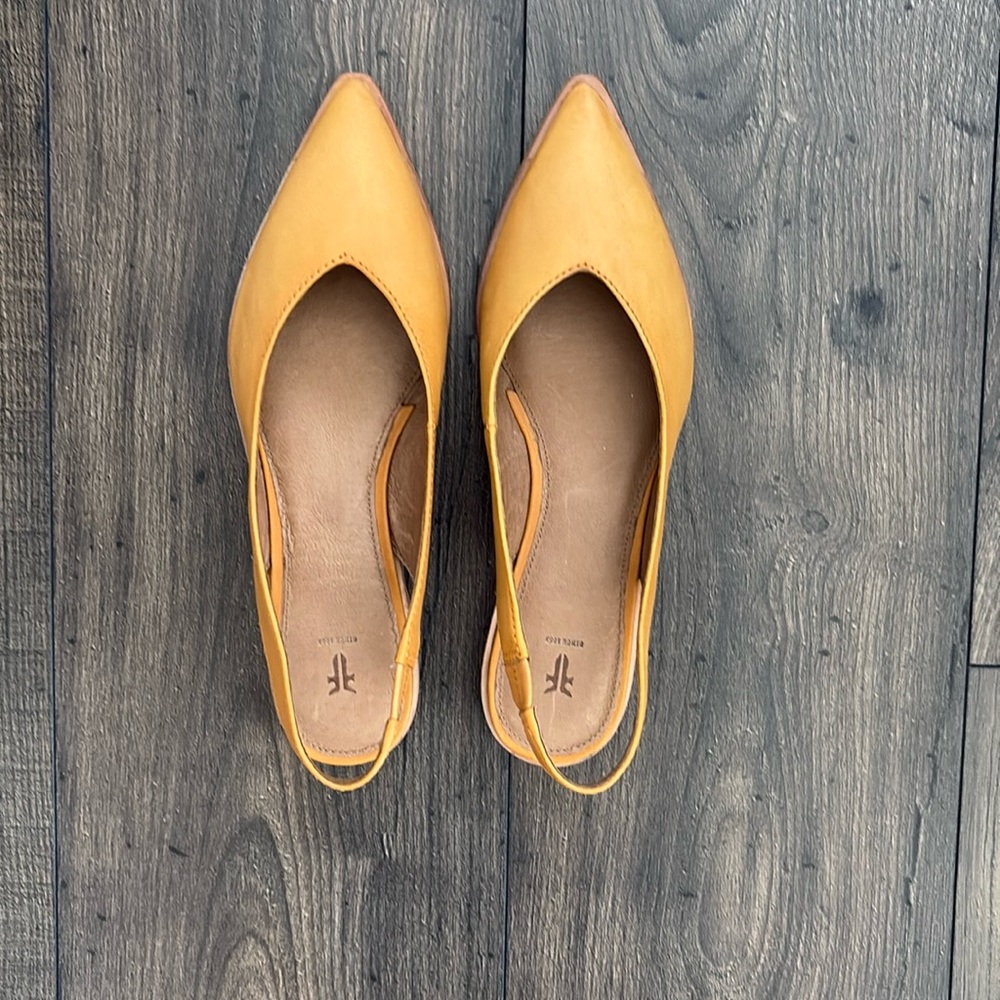 FRYE Leather Kenzie SlingBack Flats